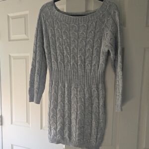 SHEIN Light Gray Sweater Dress